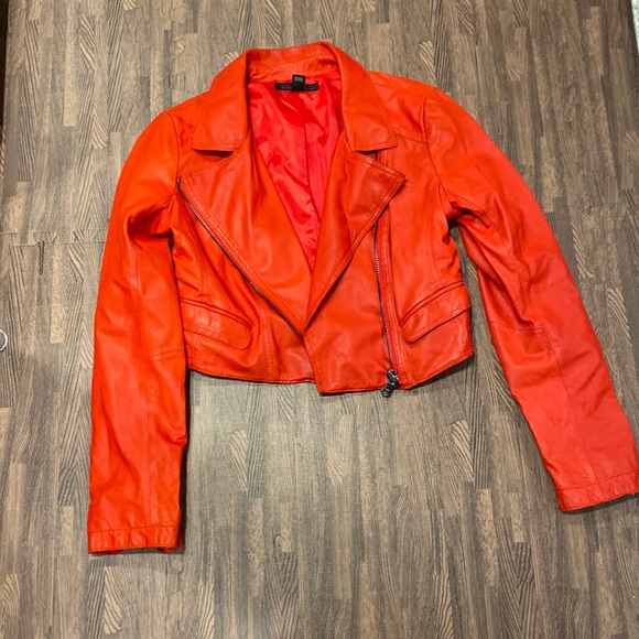 Kenneth Cole leather Moto Jacket. SZ M - Picture 1 of 7